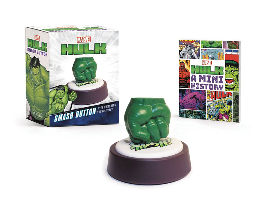 Marvel Hulk Smash Button With Smashing Sound Effect Gift Set