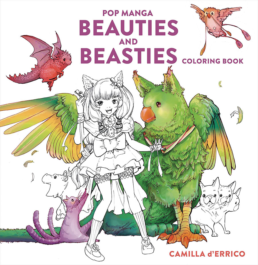 Pop Manga Beauties And Beasties Coloring Book TP