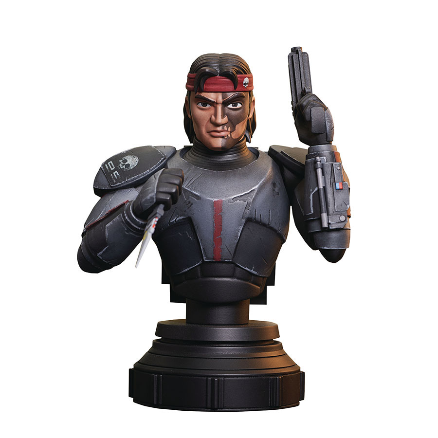 Star Wars Bad Batch Hunter 1/7 Scale Mini Bust