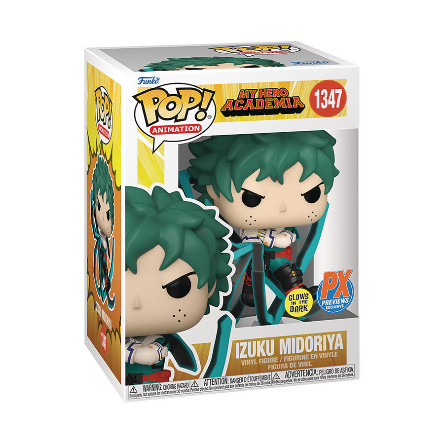 POP Animation My Hero Academia Izuku Midoriya With Blackwhip Glow-In-The-Dark Previews Exclusive Vinyl Figure