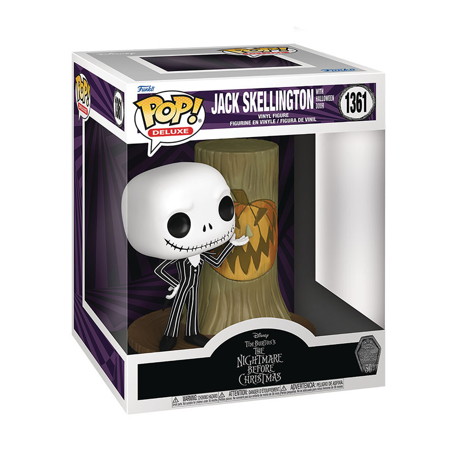 POP Deluxe Disney Nightmare Before Christmas 30th Anniversary Jack With Halloween Town Door Vinyl Figure