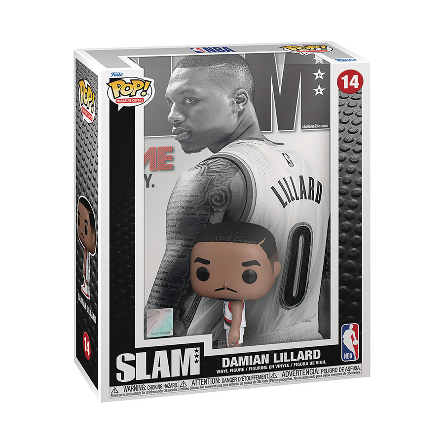 POP NBA SLAM Magazine Cover Damian Lillard Vinyl Figure