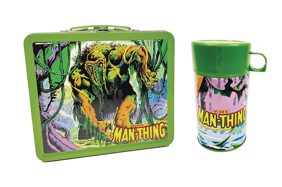 Tin Titans Marvel Man-Thing SDCC 2023 Previews Exclusive Lunchbox & Beverage Container