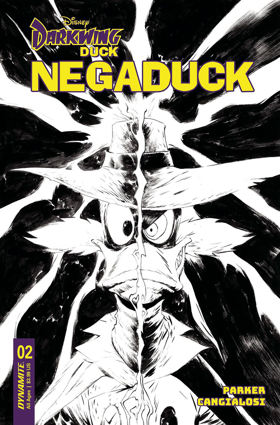 Darkwing Duck Negaduck #2 Cover F Incentive Jae Lee Line Art Cover