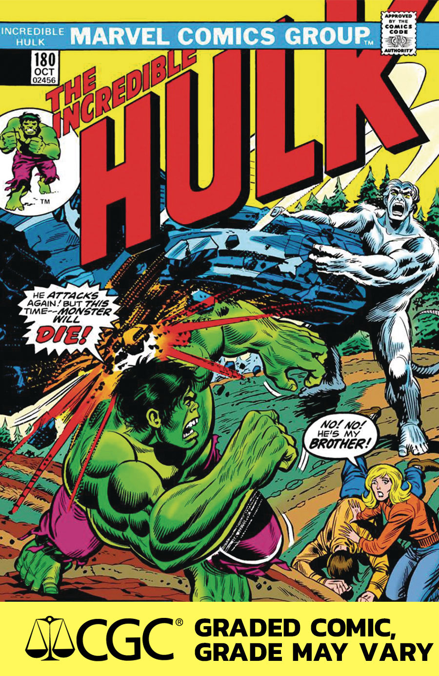 Incredible Hulk #180 Cover E DF Facsimile Edition CGC Graded 9.6 Or Higher