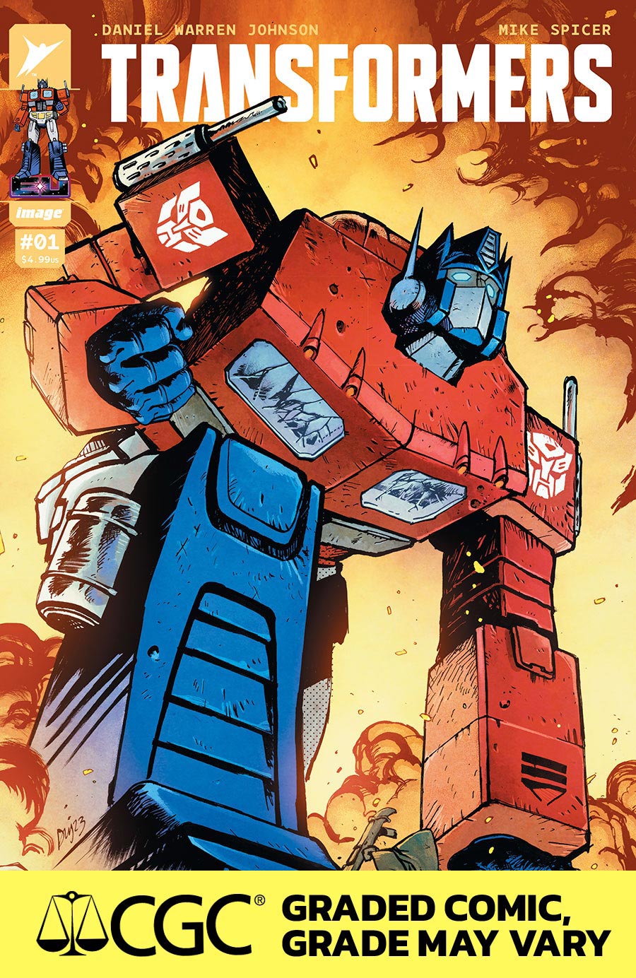 Transformers Vol 5 #1 Cover T DF CGC Graded