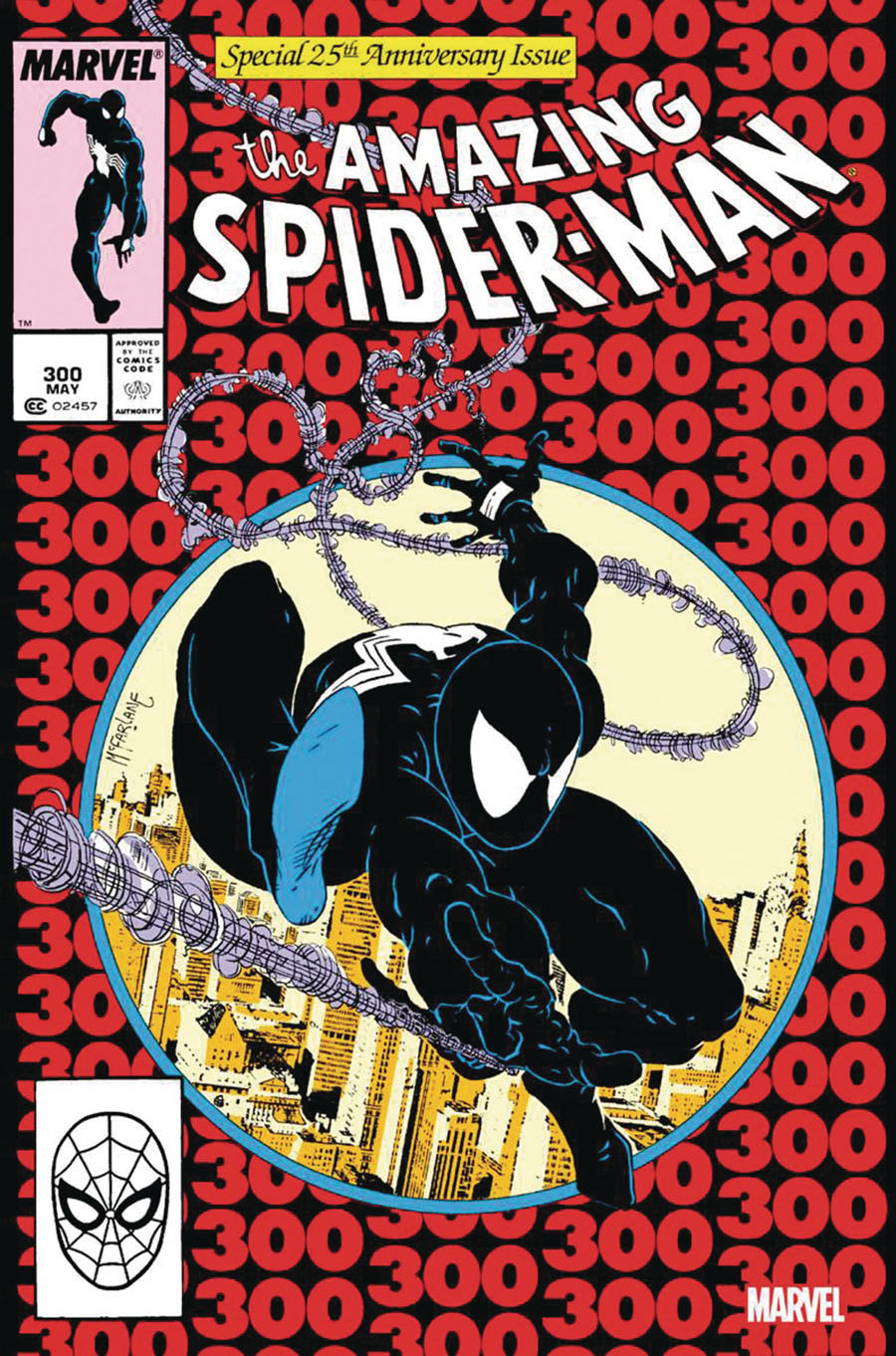 Amazing Spider-Man #300 Cover I DF Facsimile Edition Gold Signature Series Signed By David Michelinie