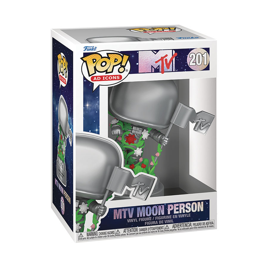 POP Ad Icons MTV 40th Anniversary Moon Person Vinyl Figure
