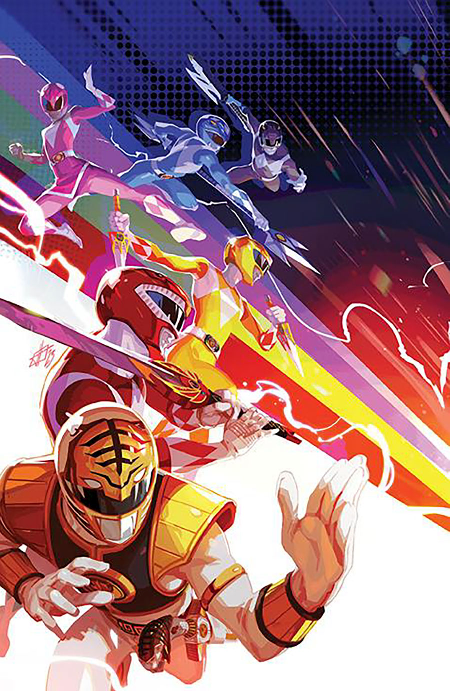 Mighty Morphin Power Rangers (BOOM Studios) #113 Cover G Incentive Toni Infante Variant Cover
