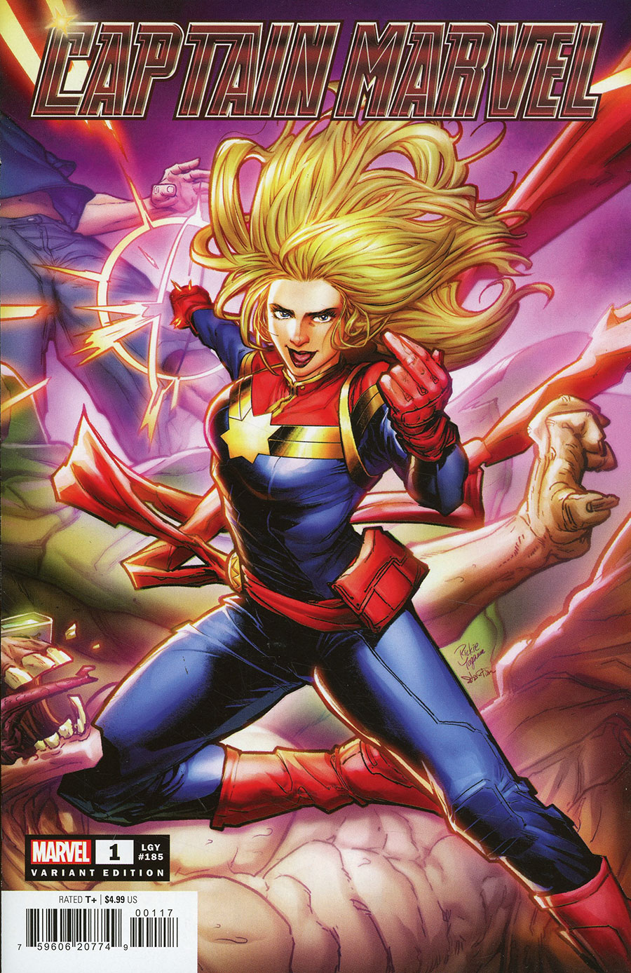 Captain Marvel Vol 10 #1 Cover I Incentive Rickie Yagawa Variant Cover