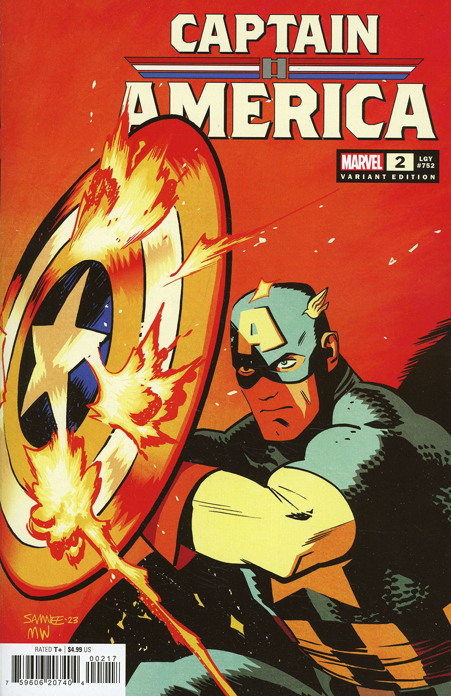 Captain America Vol 10 #2 Cover E Incentive Chris Samnee Variant Cover