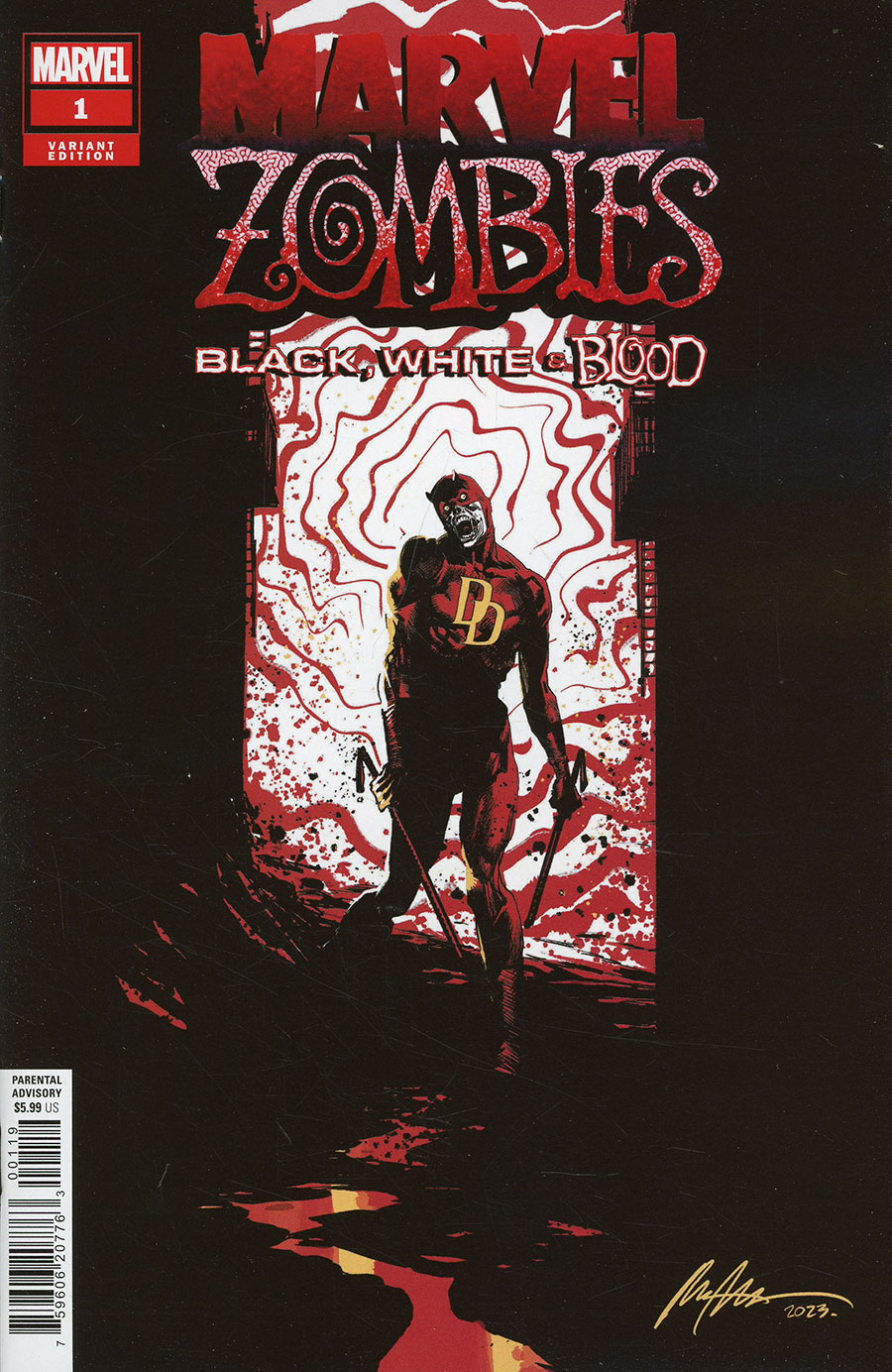 Marvel Zombies Black White & Blood #1 Cover E Incentive Rafael Albuquerque Variant Cover