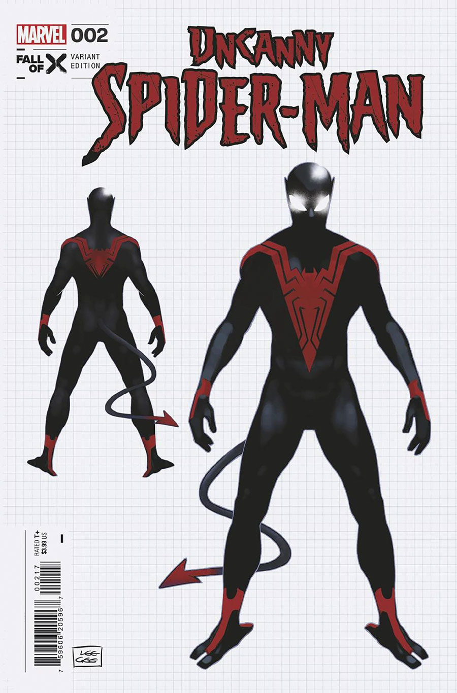 Uncanny Spider-Man #2 Cover D Incentive Lee Garbett Design Variant Cover (Fall Of X Tie-In)