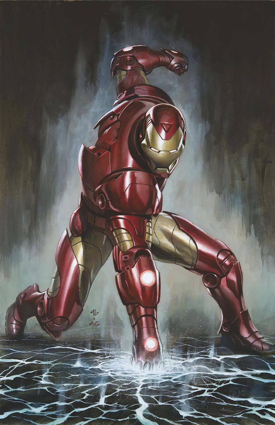 Invincible Iron Man Vol 4 #11 Cover E Incentive Adi Granov Homage Virgin Cover (Fall Of X Tie-In)