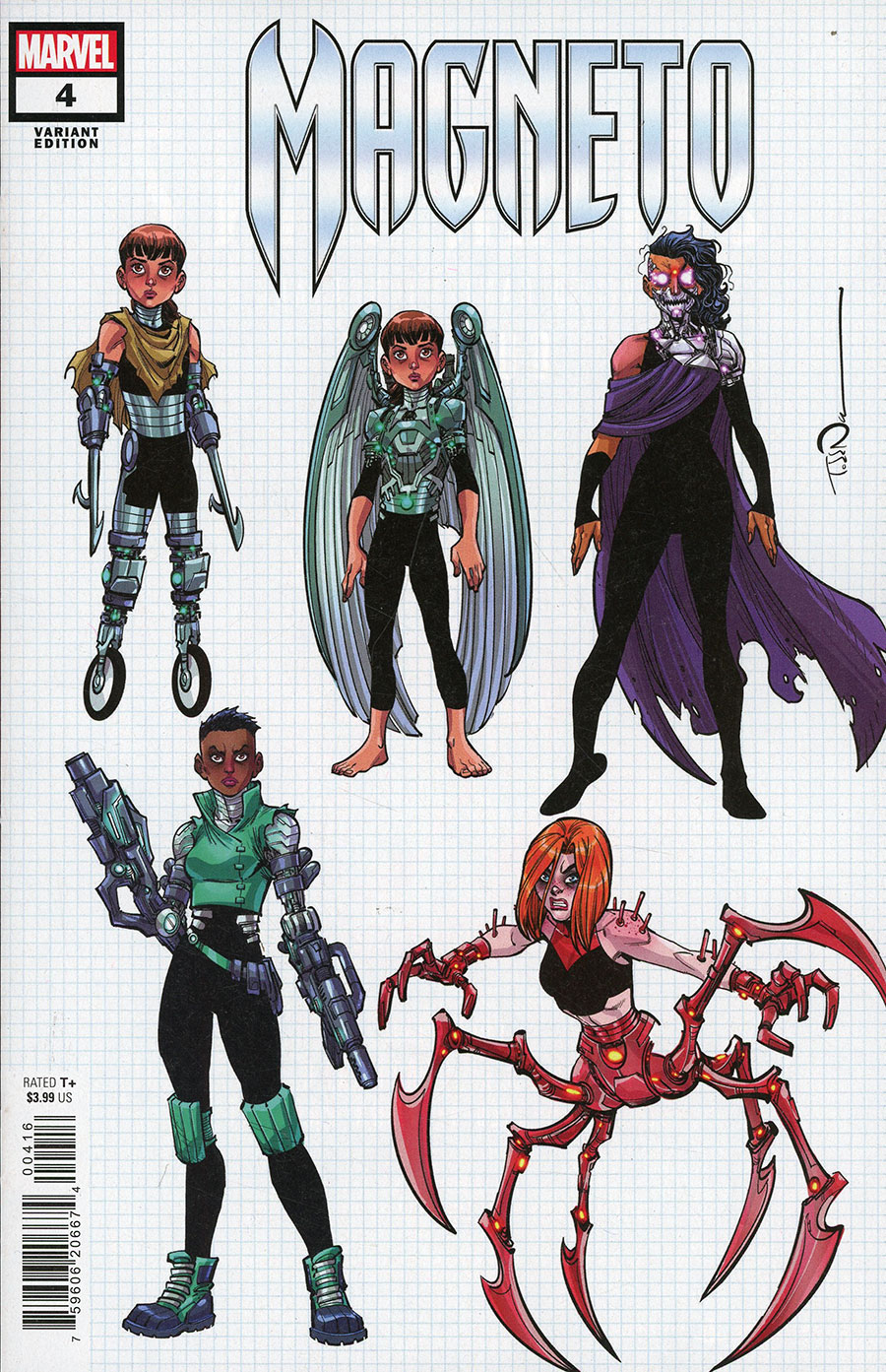 Magneto Vol 4 #4 Cover B Incentive Todd Nauck Sisterhood Of Evil Mutants Design Variant Cover