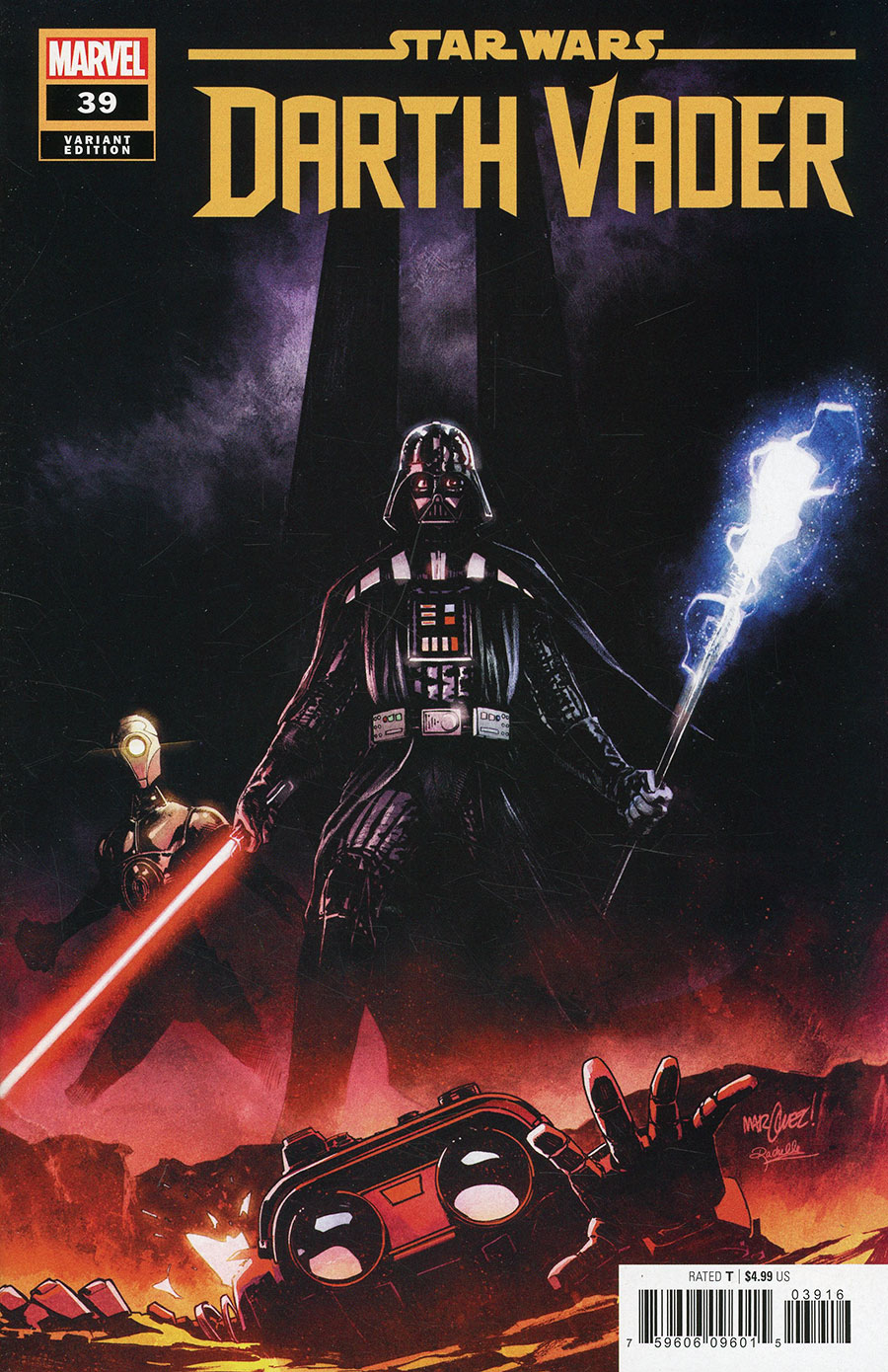 Star Wars Darth Vader #39 Cover D Incentive David Marquez Variant Cover (Dark Droids Tie-In)