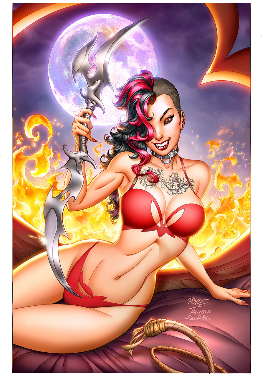 Grimm Fairy Tales Vol 2 #76 Cover G John Royle Hellchild Lingerie Retailer Variant Cover