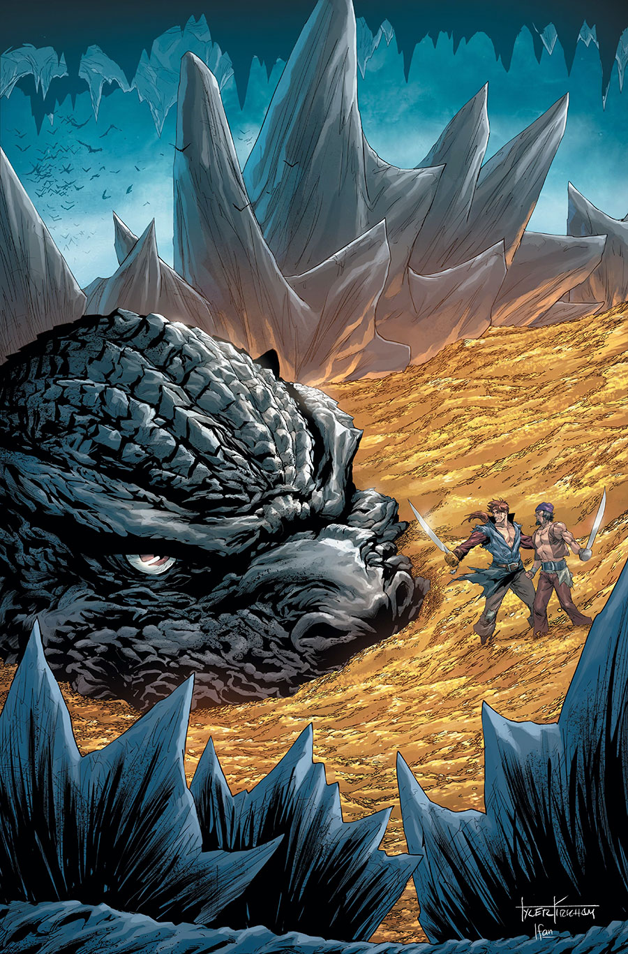 Godzilla Here There Be Dragons #5 Cover C Incentive Tyler Kirkham Virgin Cover