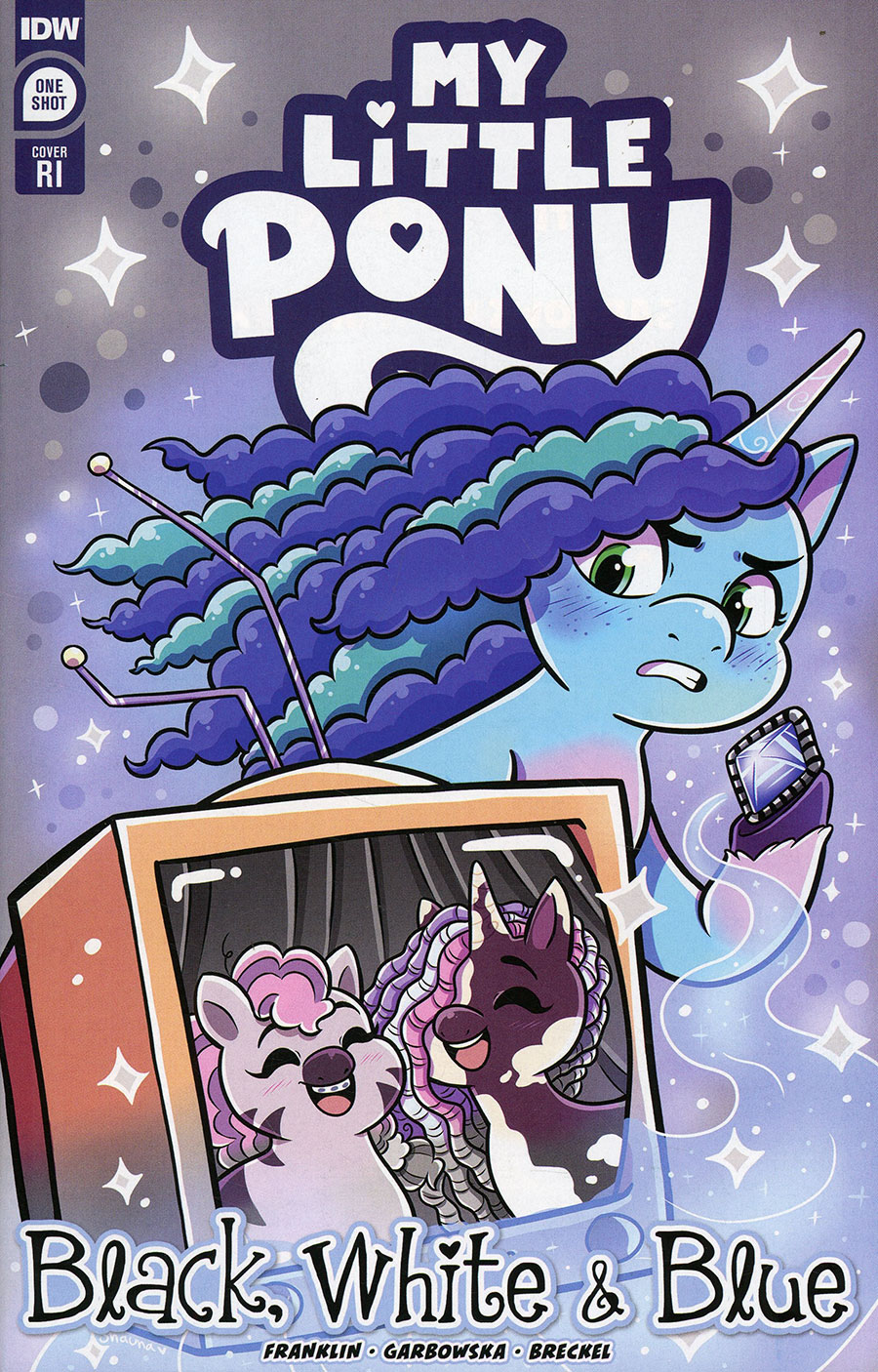My Little Pony Black White & Blue #1 (One Shot) Cover C Incentive Shauna Grant Variant Cover