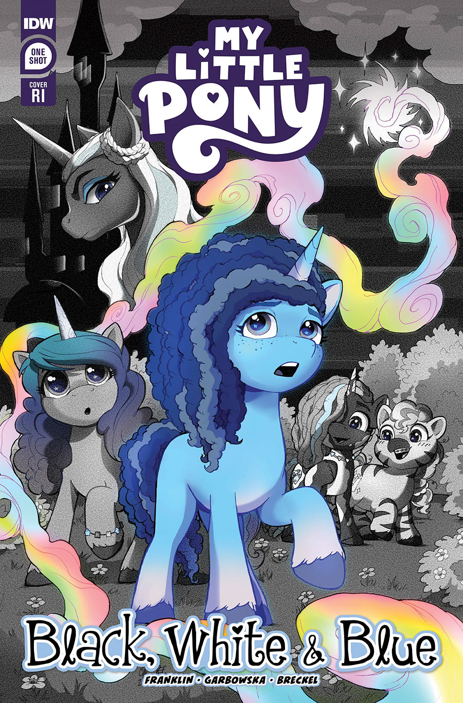 My Little Pony Black White & Blue #1 (One Shot) Cover D Incentive Casey Coller Variant Cover