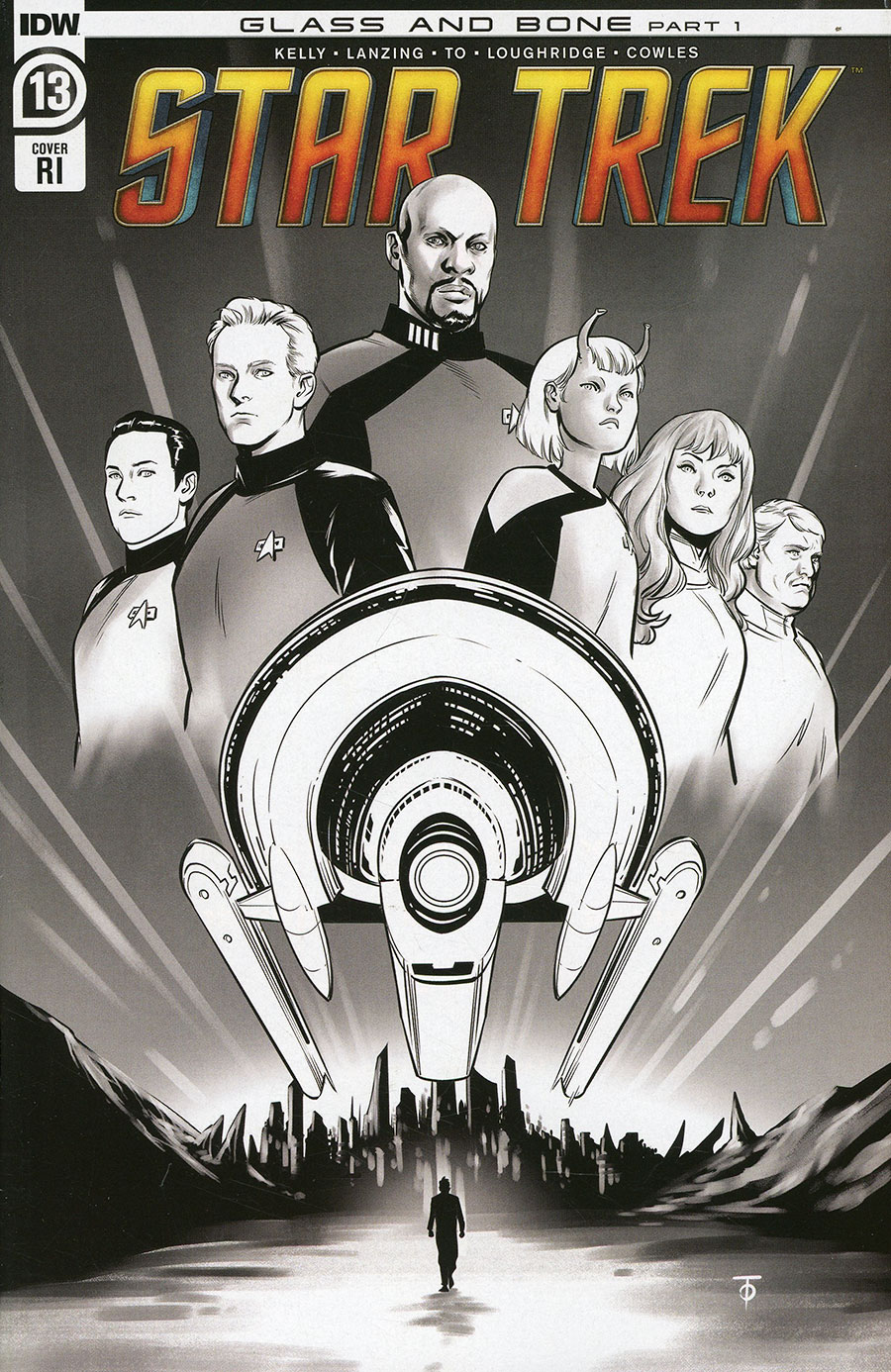 Star Trek (IDW) Vol 2 #13 Cover D Incentive Marcus To Black & White Cover