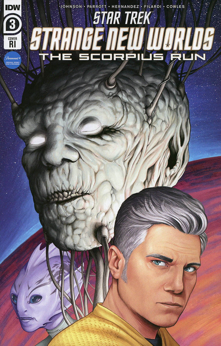 Star Trek Strange New Worlds Scorpius Run #3 Cover E Incentive Malachi Ward Variant Cover