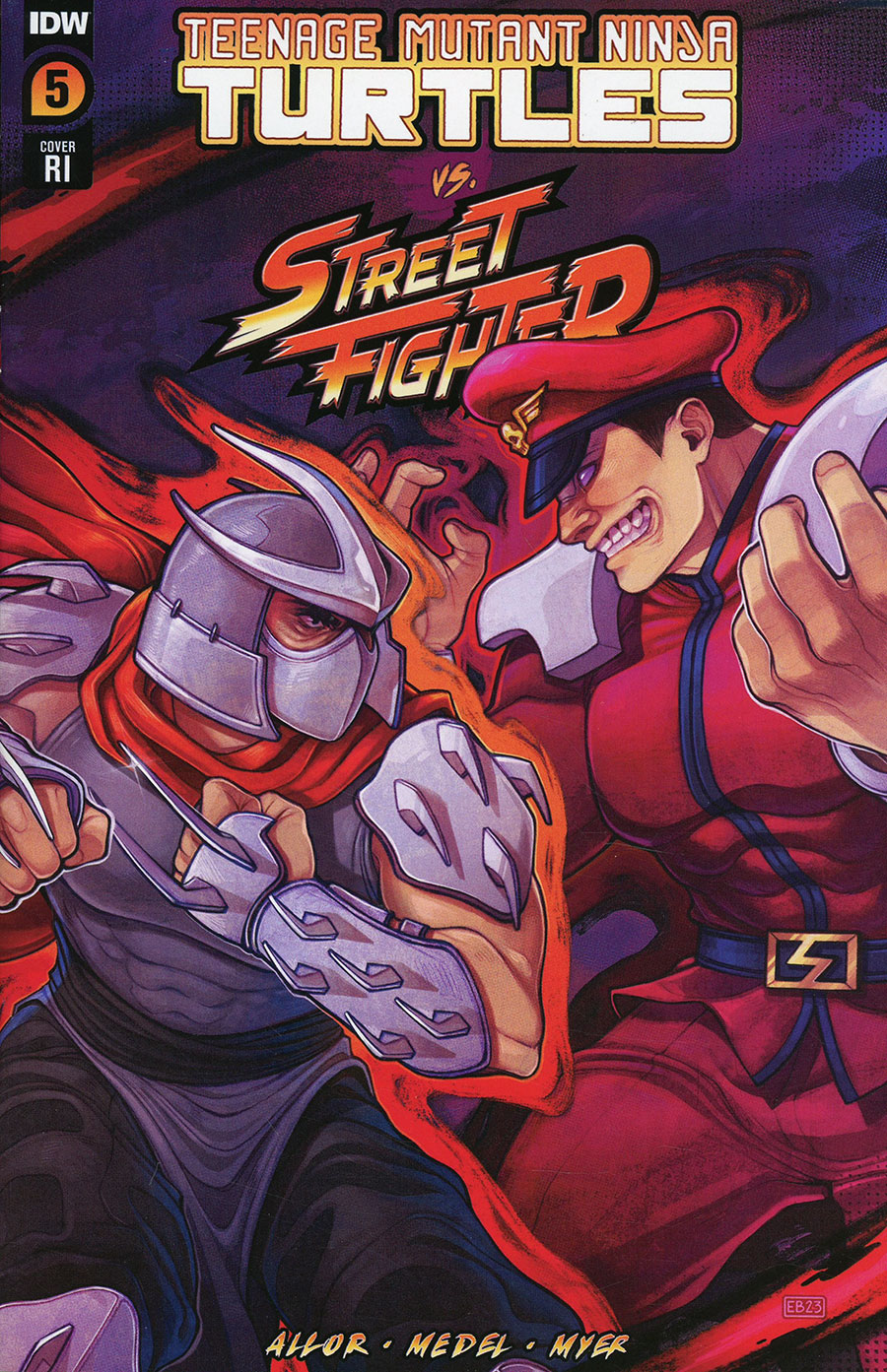 Teenage Mutant Ninja Turtles vs Street Fighter #5 Cover E Incentive Elizabeth Beals Variant Cover
