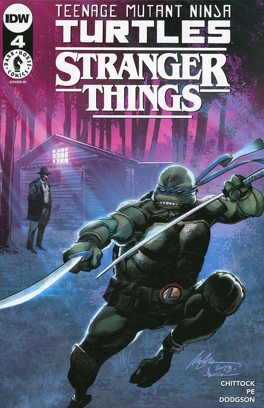Teenage Mutant Ninja Turtles x Stranger Things #4 Cover G Incentive Rafael Albuquerque Variant Cover