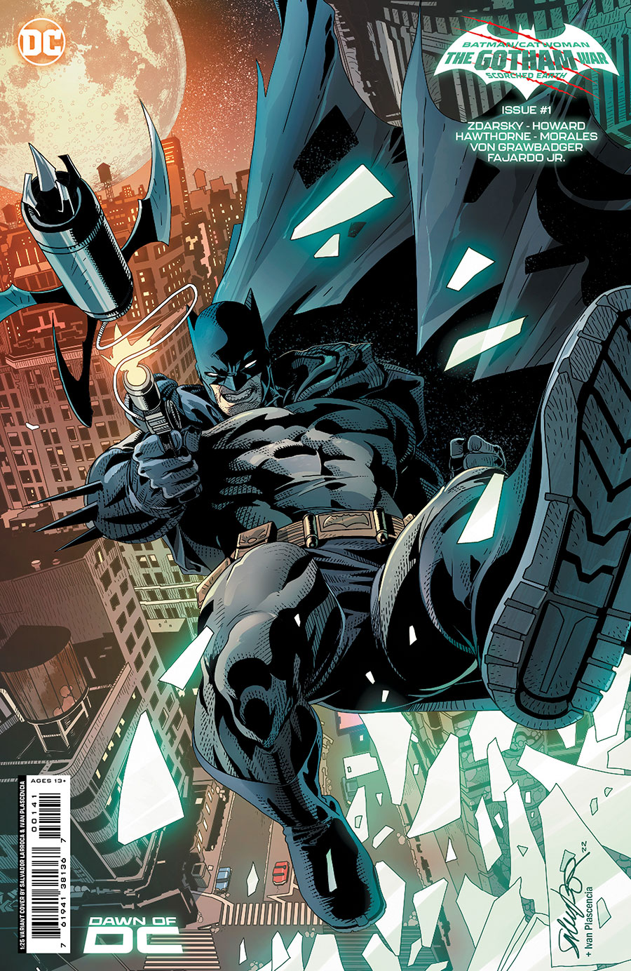 Batman Catwoman The Gotham War Scorched Earth #1 (One Shot) Cover E Incentive Salvador Larroca Card Stock Variant Cover (The Gotham War Part 6)