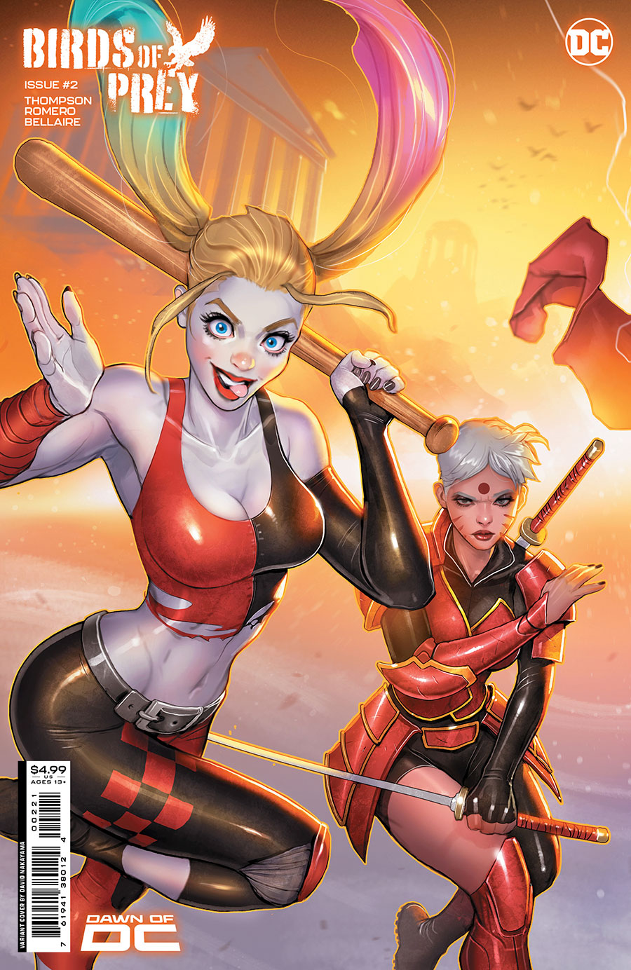 Birds Of Prey Vol 5 #2 Cover B Variant David Nakayama Connecting Harley Quinn Cover