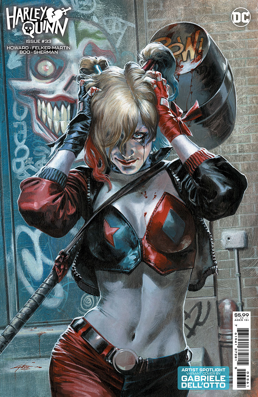 Harley Quinn Vol 4 #33 Cover C Variant Gabriele Dell Otto Artist Spotlight Card Stock Cover