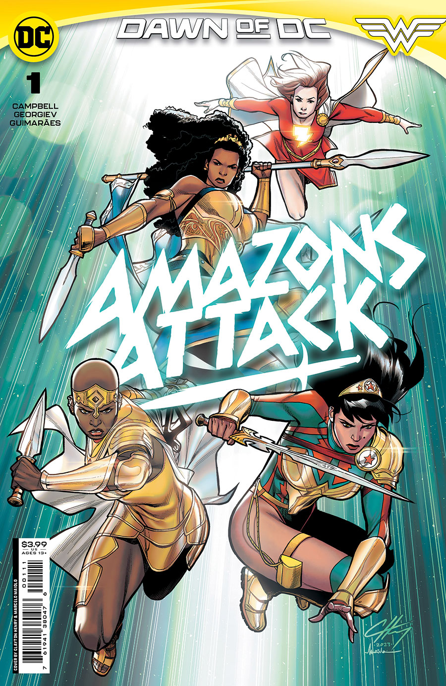 Amazons Attack Vol 2 #1 Cover A Regular Clayton Henry Cover