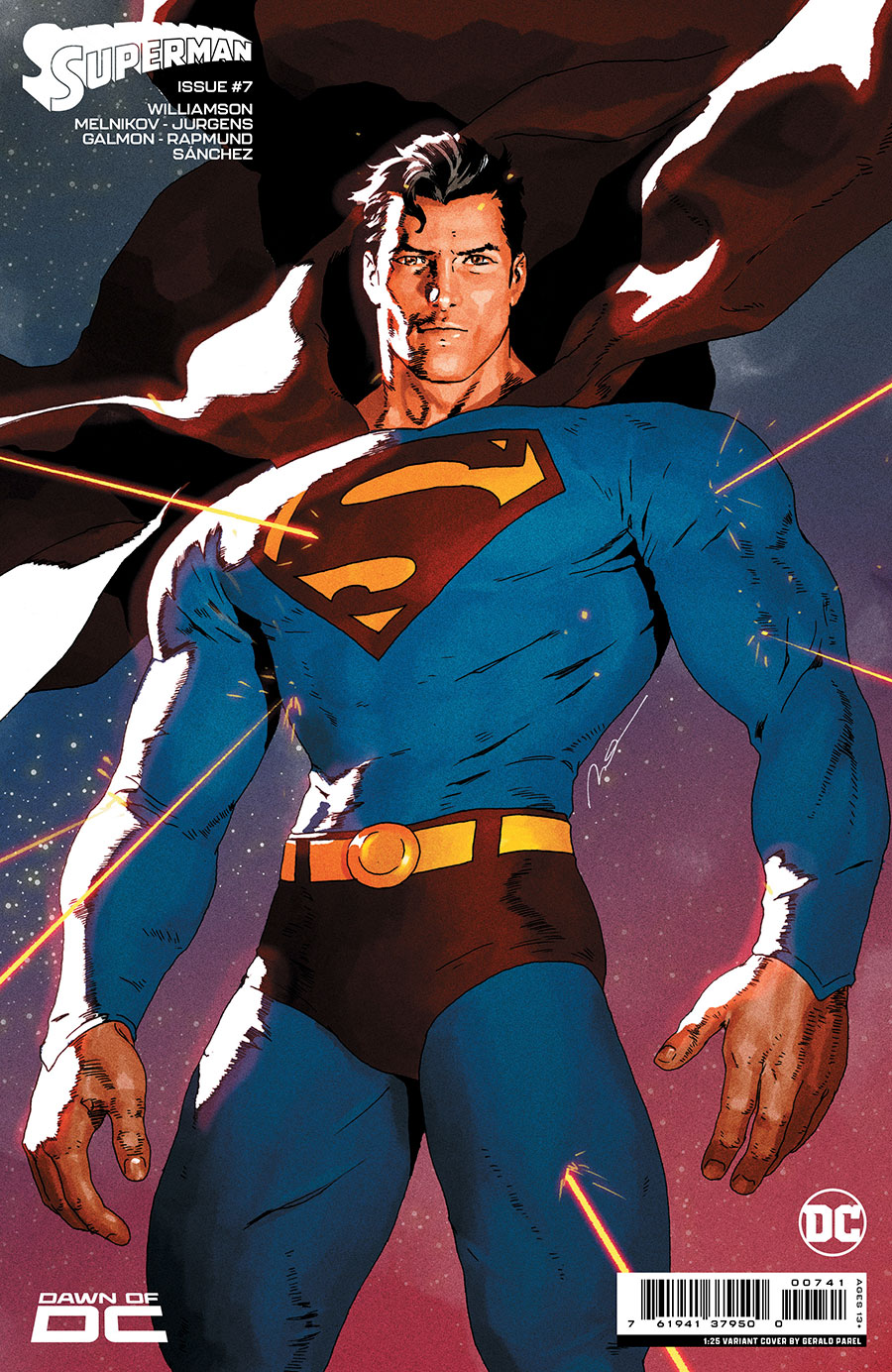 Superman Vol 7 #7 Cover H Incentive Gerald Parel Card Stock Variant Cover (#850)
