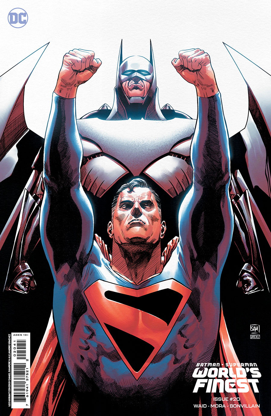 Batman Superman Worlds Finest #20 Cover F Incentive Daniel Sampere Card Stock Variant Cover