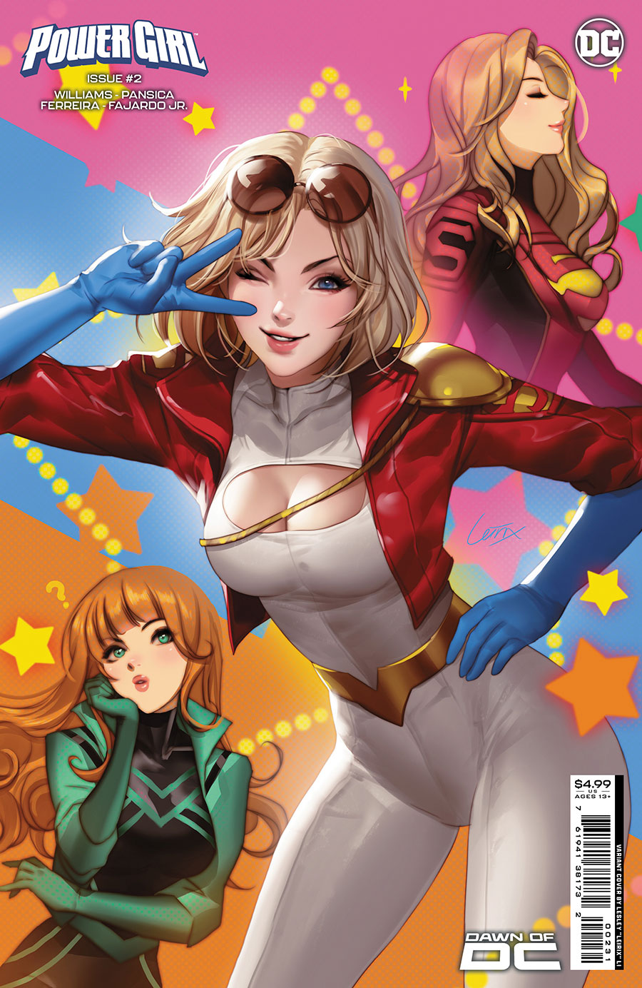 Power Girl Vol 3 #2 Cover C Variant Lesley Leirix Li Card Stock Cover