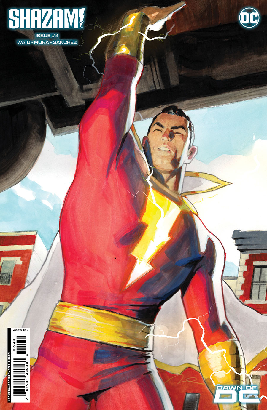 SHAZAM Vol 4 #4 Cover G Incentive Gerald Parel Card Stock Variant Cover