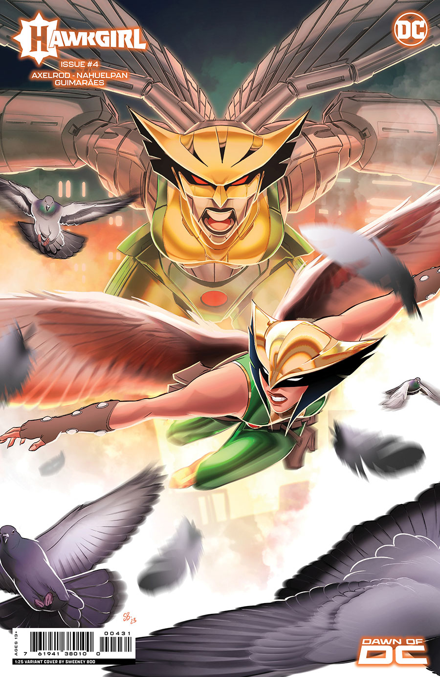 Hawkgirl Vol 2 #4 Cover C Incentive Sweeney Boo Card Stock Variant Cover