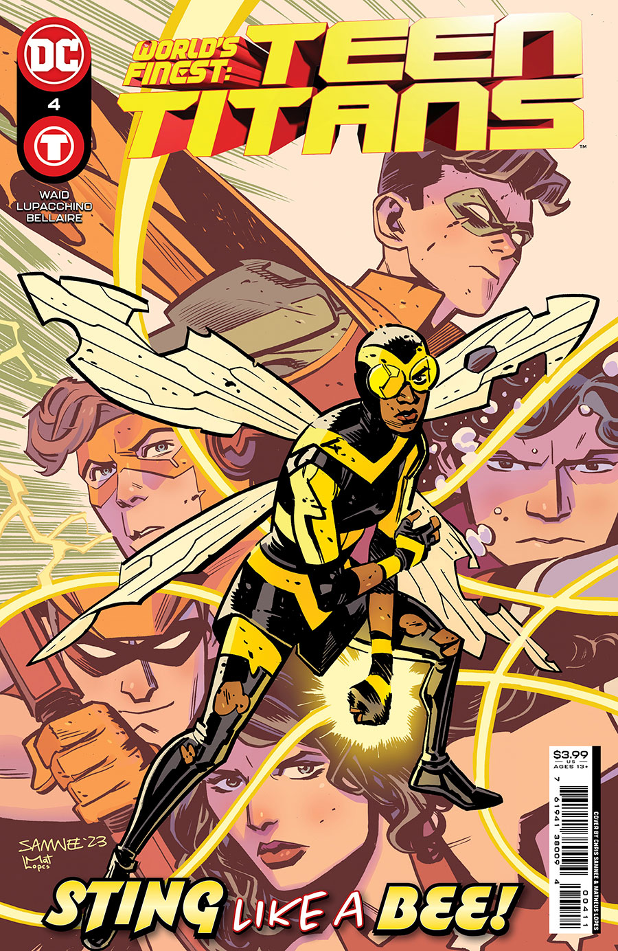 Worlds Finest Teen Titans #4 Cover A Regular Chris Samnee Cover