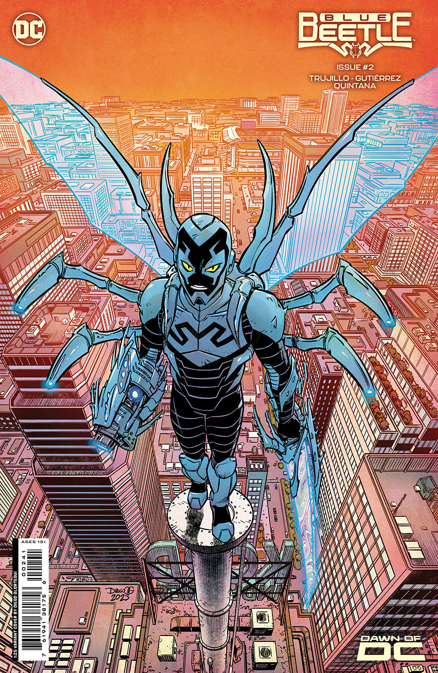 Blue Beetle (DC) Vol 5 #2 Cover D Incentive Diego Olortegui Card Stock Variant Cover