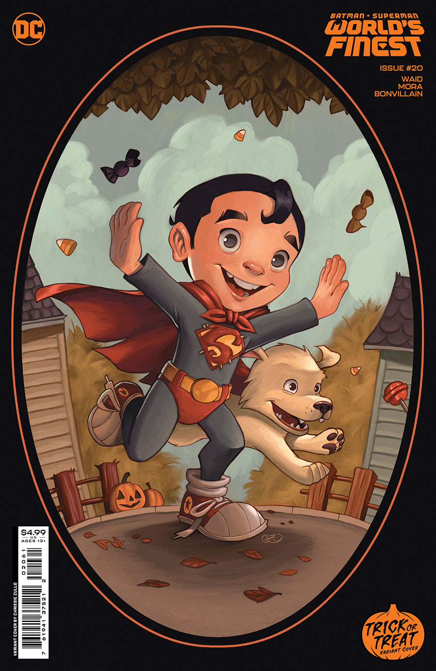 Batman Superman Worlds Finest #20 Cover D Variant Chrissie Zullo Trick Or Treat Card Stock Cover (Limit 1 Per Customer)