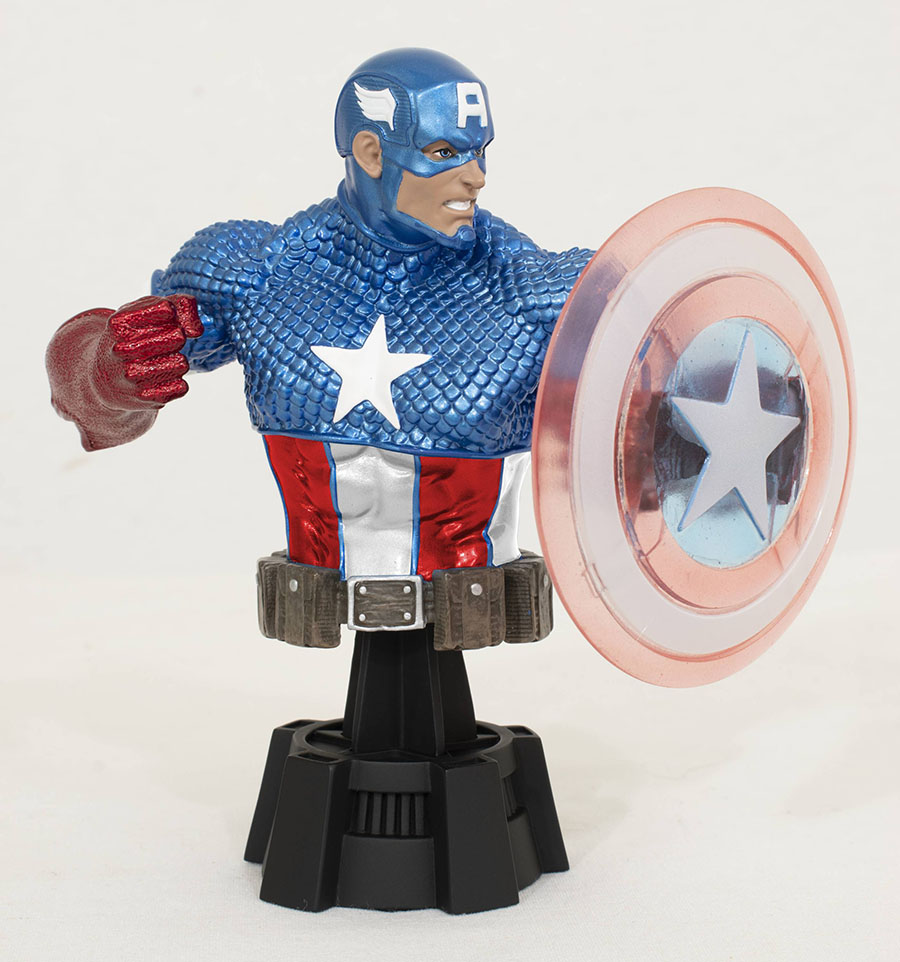 Marvel Captain America Holo Shield SDCC 2023 Bust