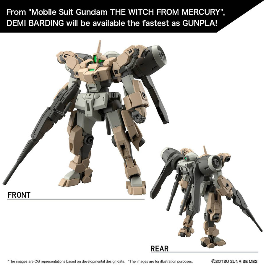 Gundam The Witch From Mercury High Grade 1/144 Kit #23 Demi Barding