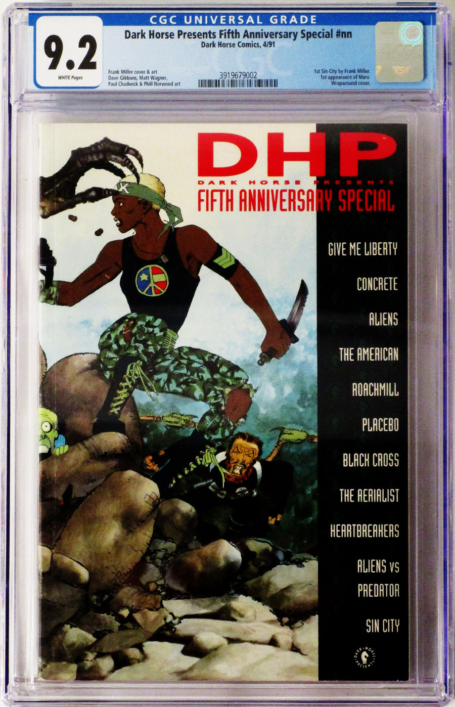 Dark Horse Presents Fifth Anniversary Special #1 Cover B CGC 9.2