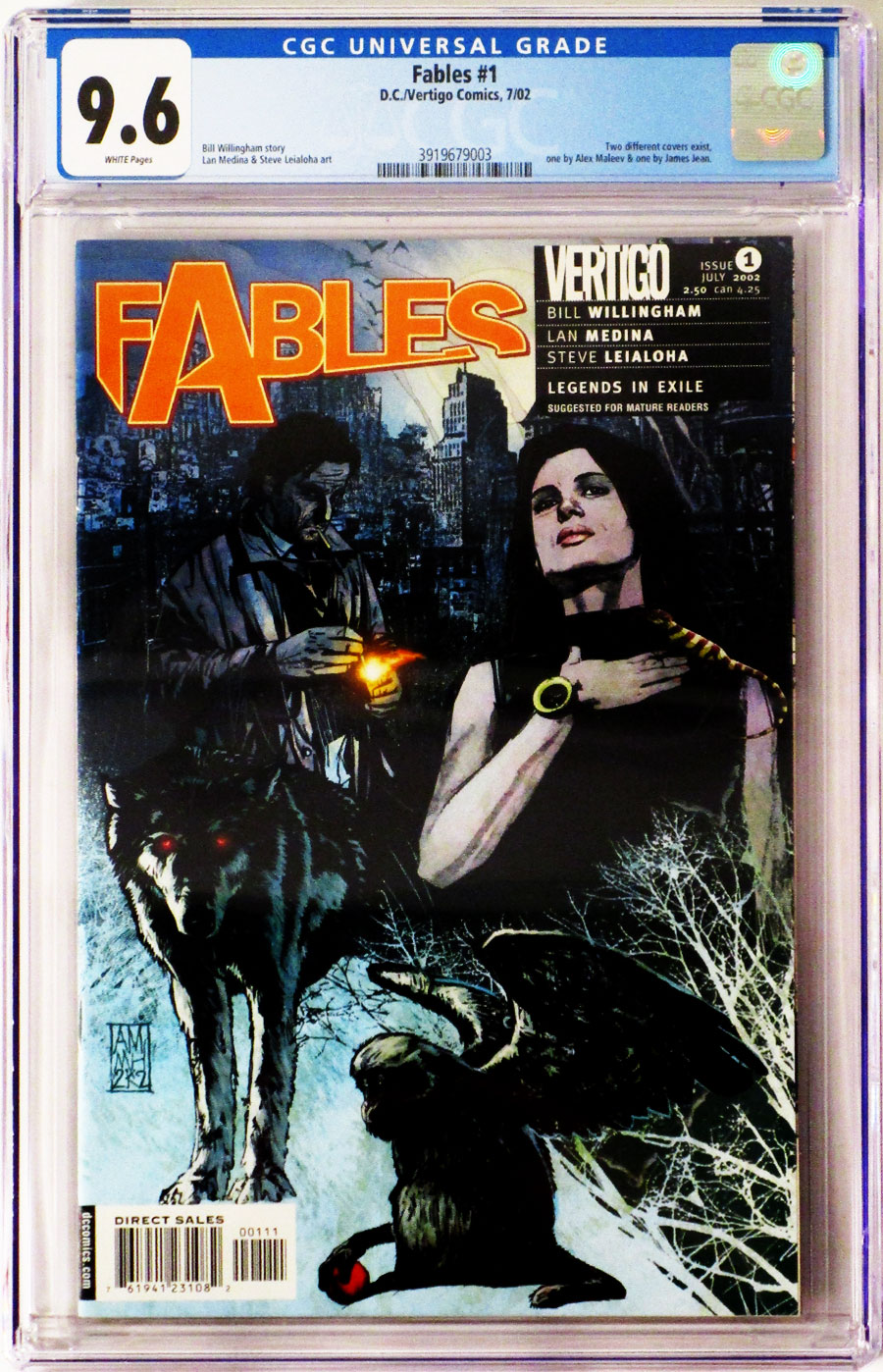 Fables #1 Cover B CGC 9.6