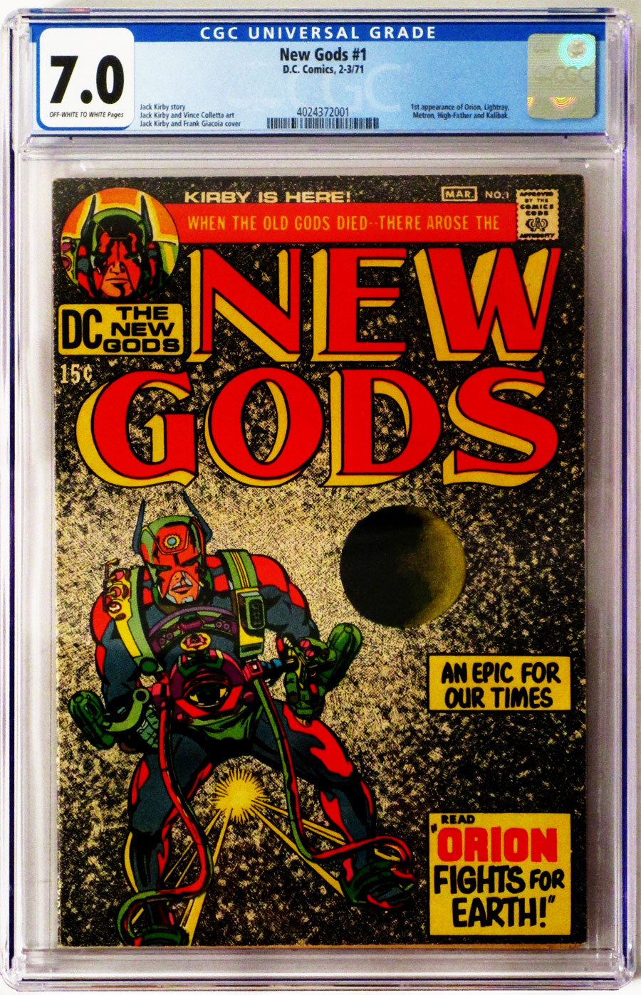 New Gods Vol 1 #1 Cover B CGC 7.0