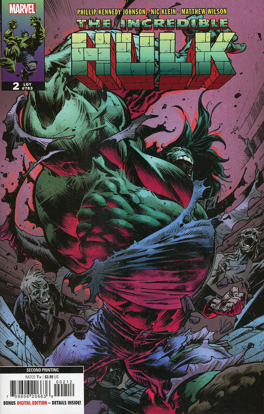 Incredible Hulk Vol 5 #2 Cover E 2nd Ptg Nic Klein Variant Cover