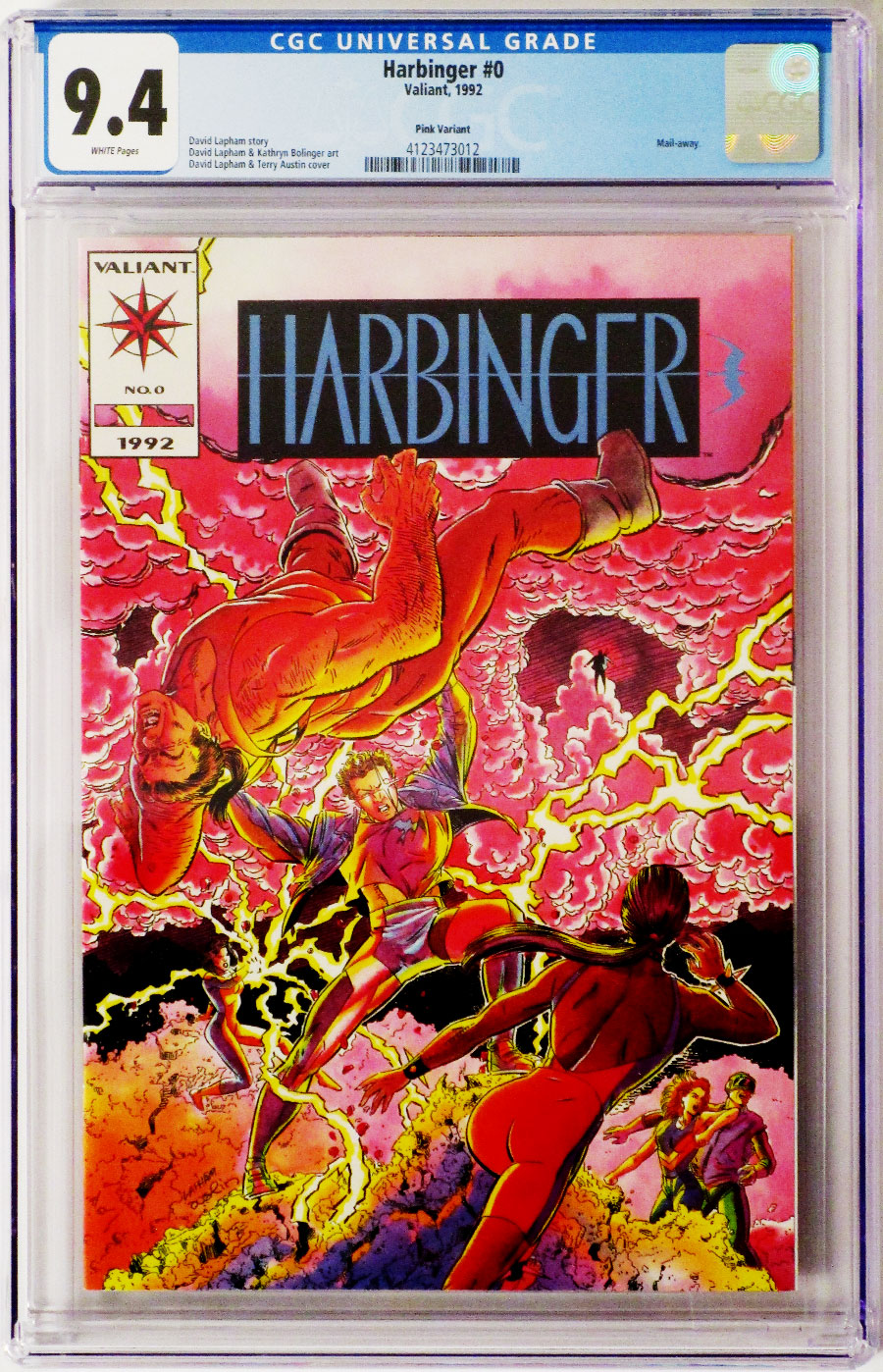 Harbinger #0 Cover D 1st Ptg Blue Logo Cover CGC 9.4