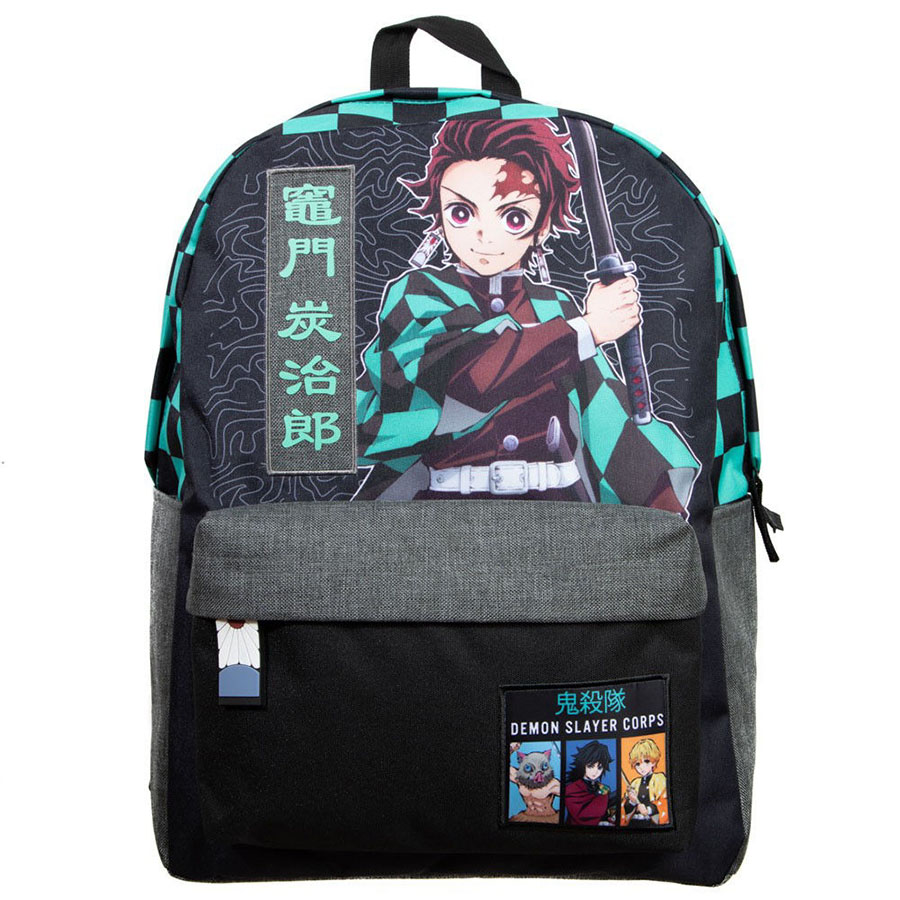 Demon Slayer Kimetsu No Yaiba Corps Checker Laptop Backpack