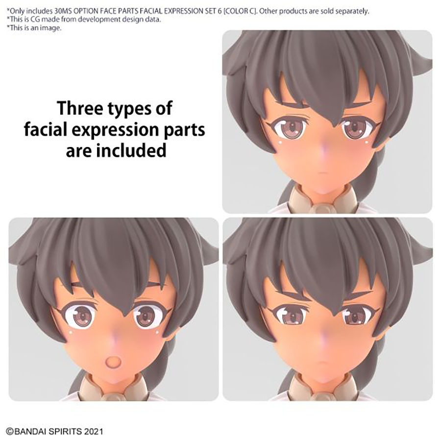 30 Minutes Sisters Option Kit - Face Parts Facial Expression Set 6 (Color C)