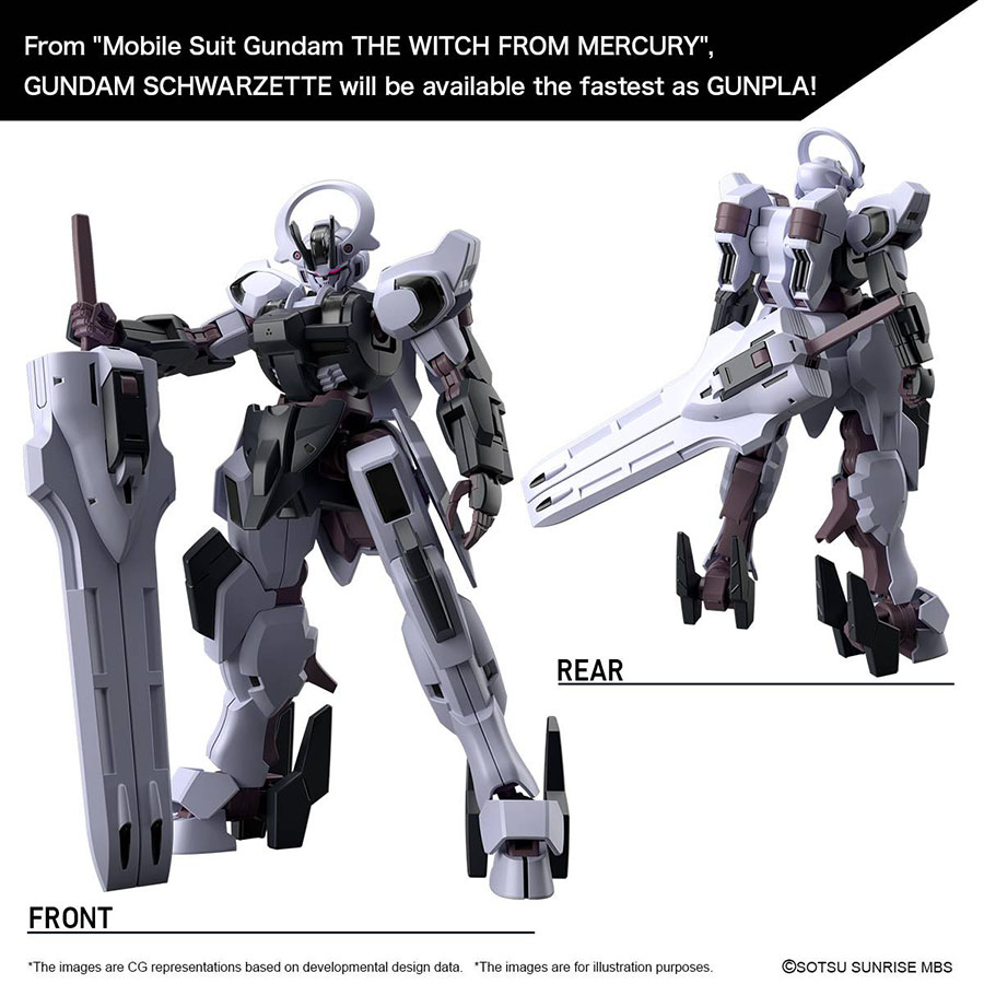 Gundam The Witch From Mercury High Grade 1/144 Kit #25 Gundam Schwarzette